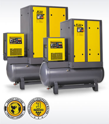 Винтовой компрессор ARD-07 ресивер 500 л. + осушитель