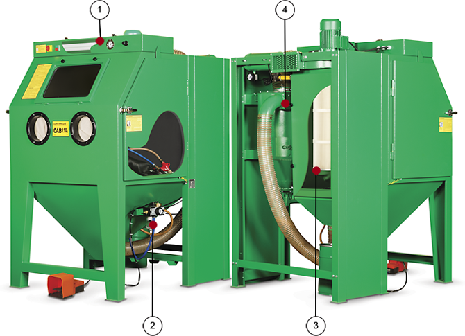 Кабина абразивоструйная эжекторная CAB-110S