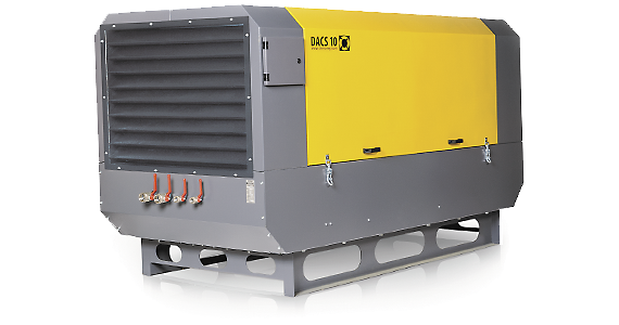 DACS 10S DRY (на раме) передвижной дизельный компрессор Comprag