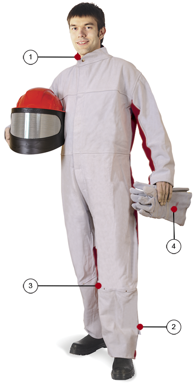 10130743 Костюм абразивоструйщика стандартный, замша / хлопок, без перчаток Contracor раз.56