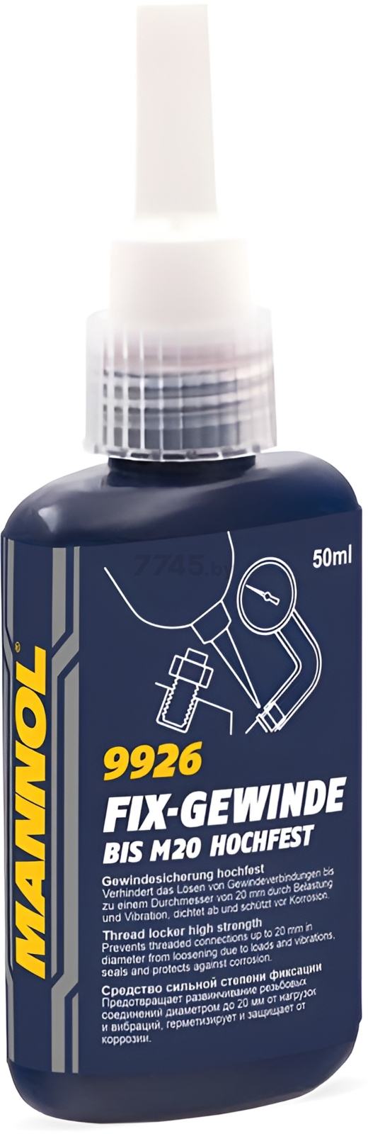 Фиксатор резьбы MANNOL 9926 Fix-Gewinde Hochfest 50 мл (5683)