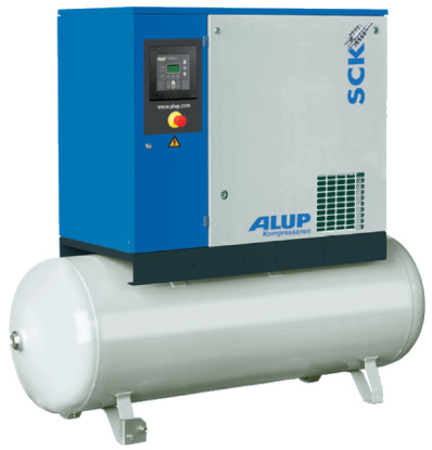 Винтовой компрессор ALUP SCK 8-10-500 /380 на ресивере с осушителем